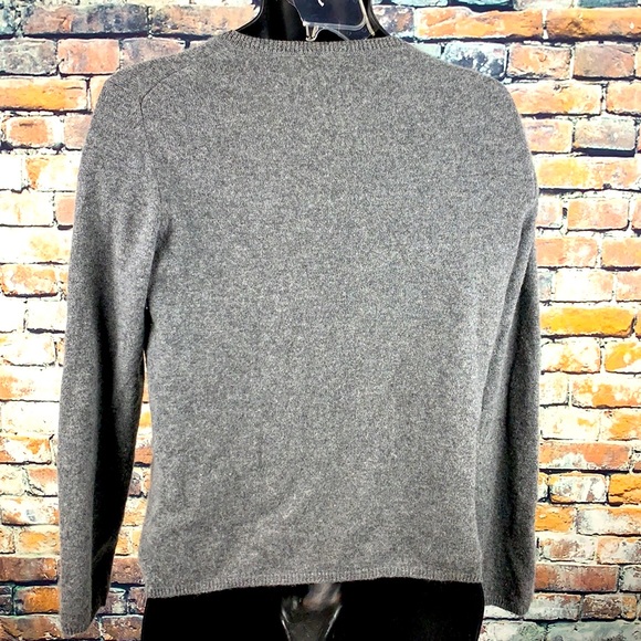 Charter club gray cashmere long sleeve sweater  L - Picture 2 of 10